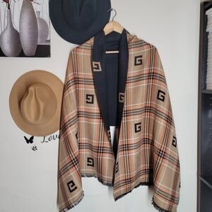 Stylish Reversible large Soft Cozy cashmere/Pashmina